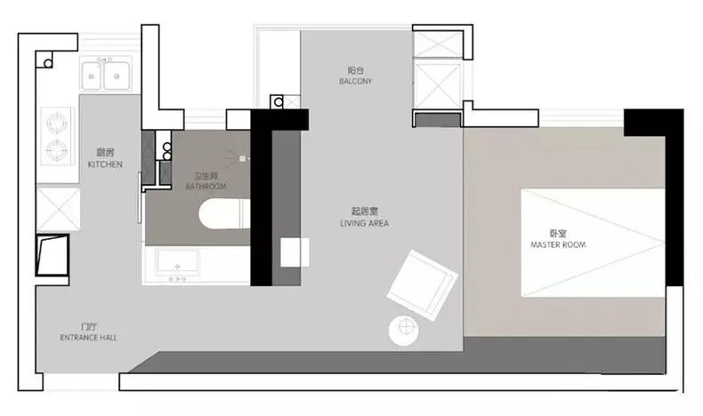 30平米单身公寓装修实景图（公寓如何装修省空间）-1