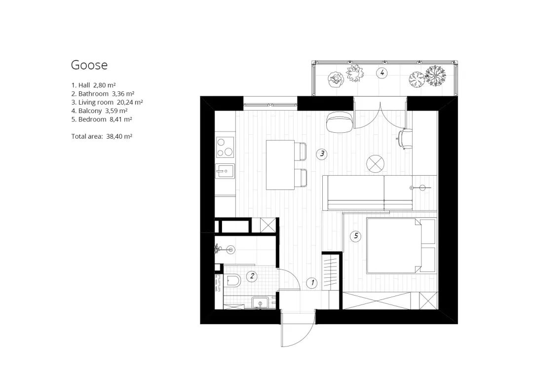 单身公寓设计推荐（极简装修风格一览）-22