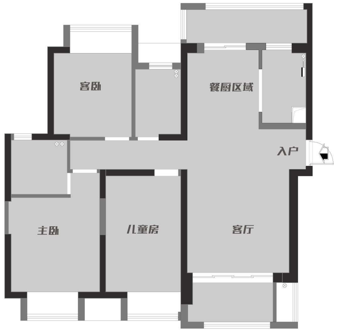 130平米三室两厅装修样板间（看起来很精致的装修风格）-2