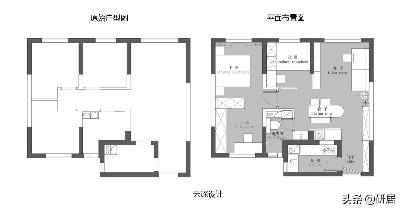 小户型装修样板房（60平米小户型装修风格）-3