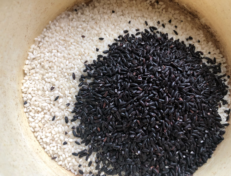 黑米和大米一起蒸米饭的做法（蒸黑米饭的做法教程）-3