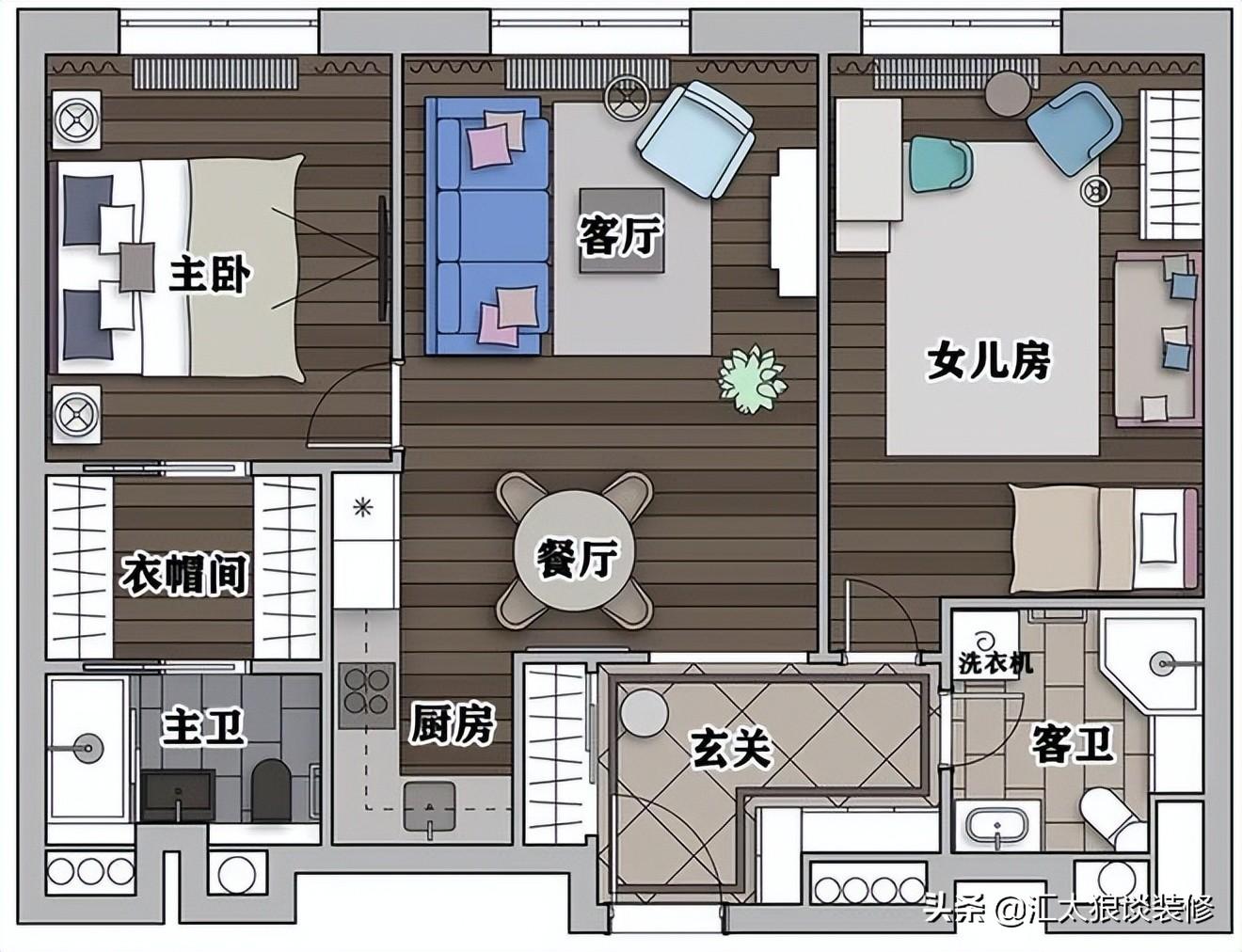 新古典主义装修风格案例 美式新古典风格装修效果图-2