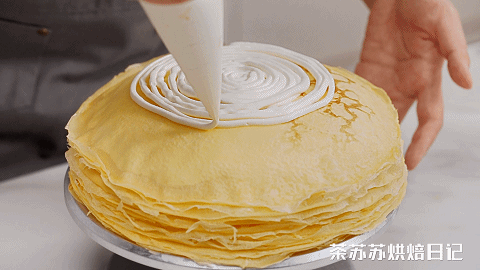 千层蛋糕的做法和配方做法_懒人蛋糕10秒学会-14