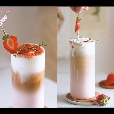草莓牛奶汁怎么榨好喝（草莓奶盖怎么做）-5