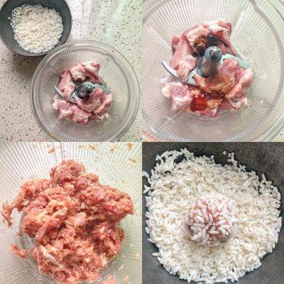 珍珠肉丸子的制作方法和配料（珍珠肉圆子怎么做好吃）-2