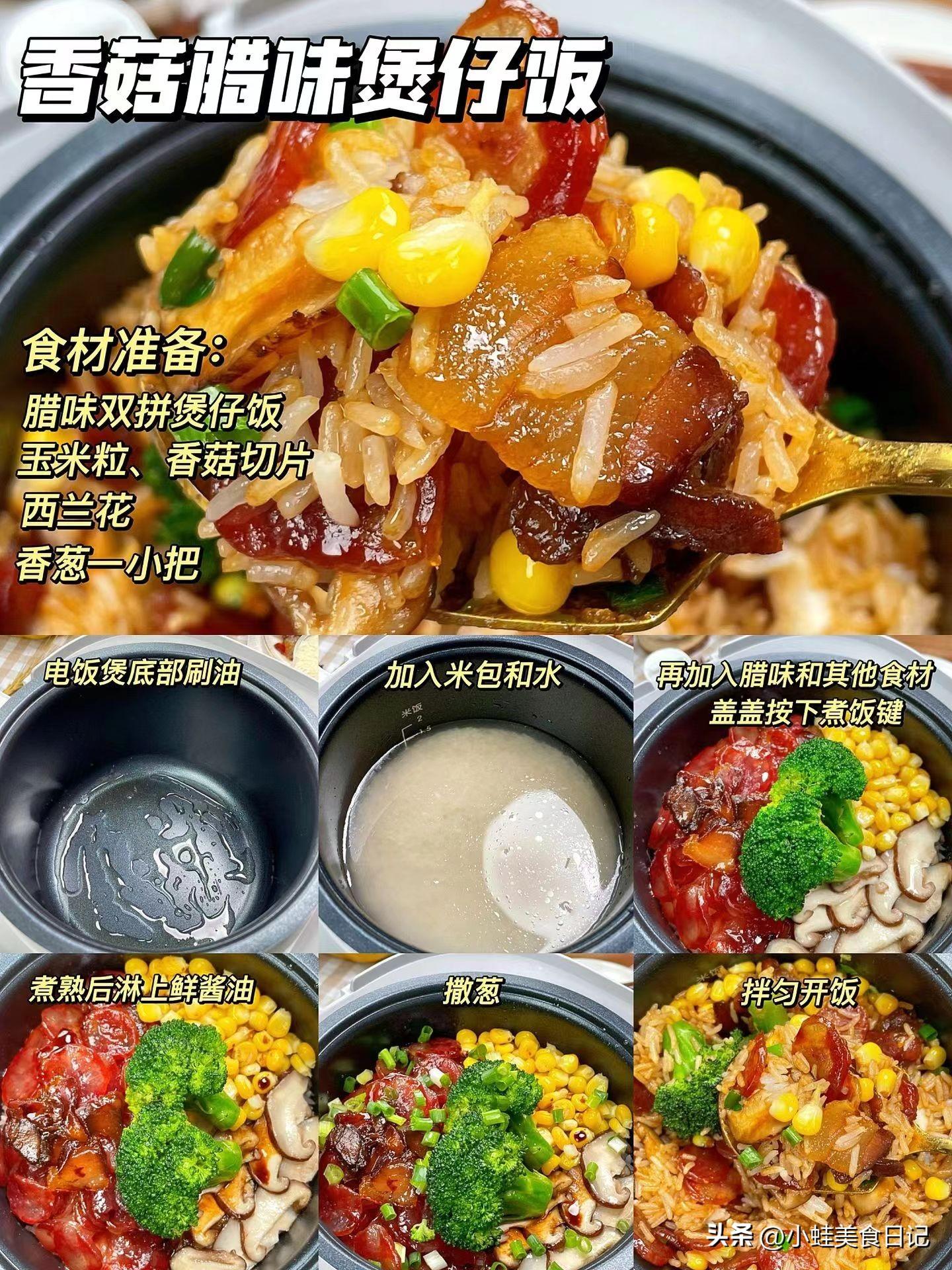 电饭锅煲仔饭的做法大全（电饭煲焖饭怎么做好吃）-4