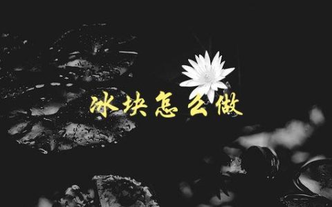 冰块怎么做(简单易学的制冰方法)