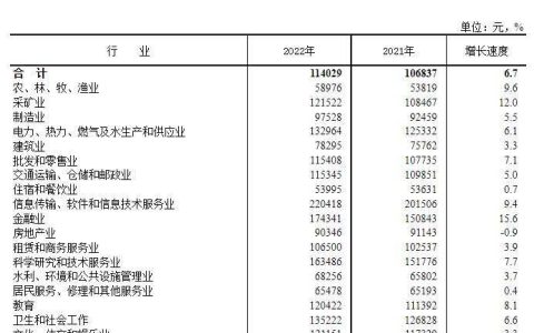 2022年平均工资数据:IT业平均工资独领风骚