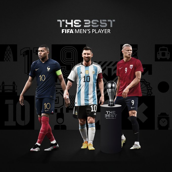 2023年“世界足球先生”候选人公布——姆巴佩、梅西、哈兰德